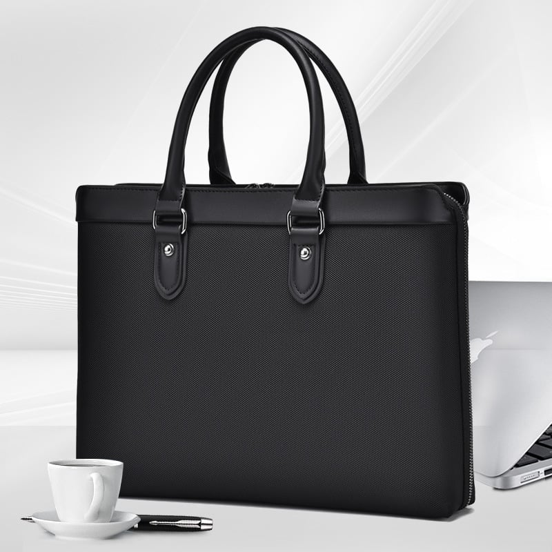 Verslo krepšys iš Oxford audinio su nešiojamojo kompiuterio skyriaus, ultralengvas, vidinis Oxford audinio pamušalas, tinkamas verslo kelionėms