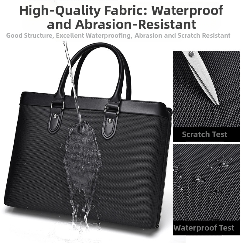 Biznesa soma no Oxford auduma ar klēpjdatora nodalījumu, ultra viegla, iekšējā odere no Oxford auduma, piemērota biznesa ceļojumiem