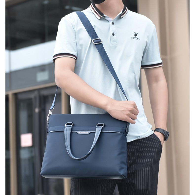 Geantă pentru laptop de afaceri cu buzunar interior, capacitate mare, material Oxford, impermeabil, căptușeală poliester Beidikabolo