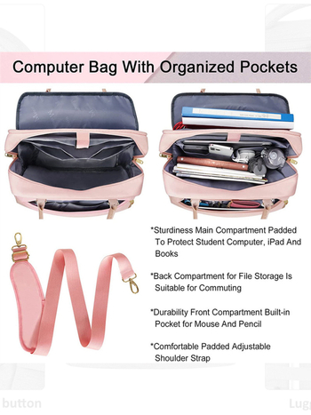 Dámska cestovná taška s kolieskami, vodeodolná Oxford tkanina, kompatibilná s notebookom, polyesterová podšívka, obchodný štýl elit