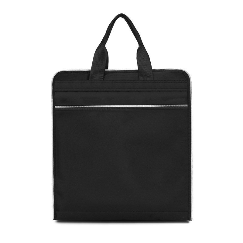 Geantă de documente din țesătură Oxford, căptușeală din poliester, unisex, pentru întâlniri de afaceri și training