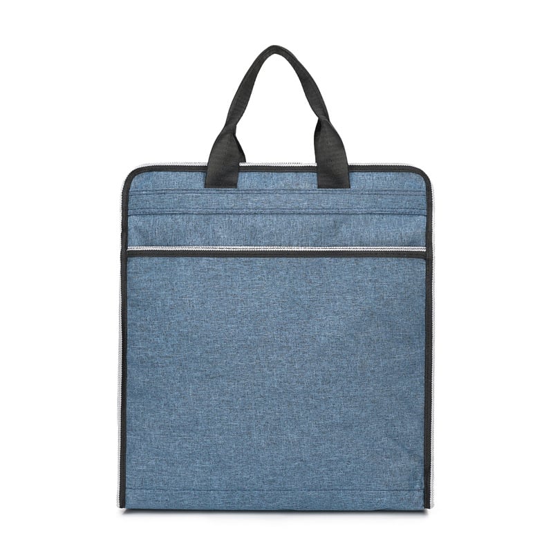 Geantă de documente din țesătură Oxford, căptușeală din poliester, unisex, pentru întâlniri de afaceri și training