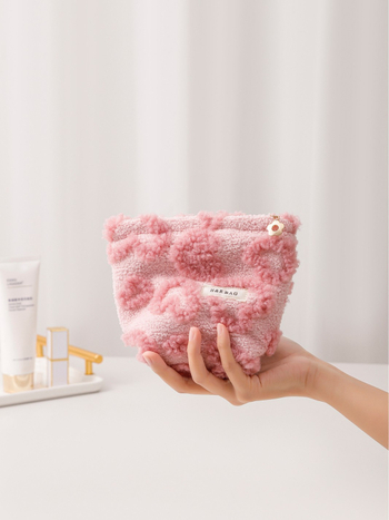 Kozmetička torbica, platnena, cvjetni uzorak, ručno nošenje, pohrana ruževa, unutarnja torba