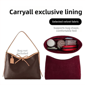 LV Carryall Organizator interior pentru geantă — material pluș, căptușeală din poliester, respirabil, impermeabil, ultra-ușor