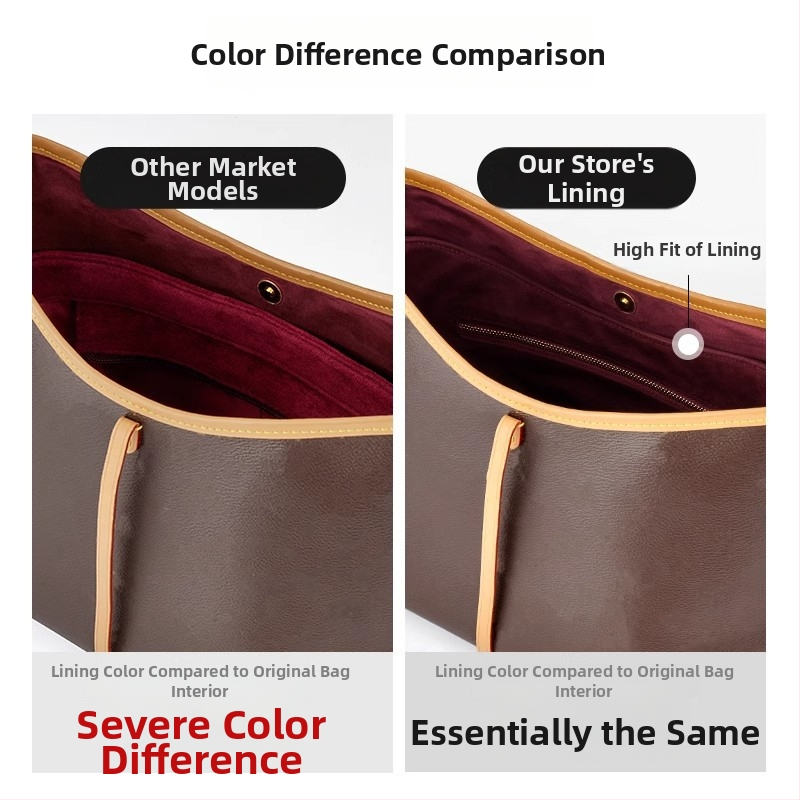 LV Carryall Organizator interior pentru geantă — material pluș, căptușeală din poliester, respirabil, impermeabil, ultra-ușor