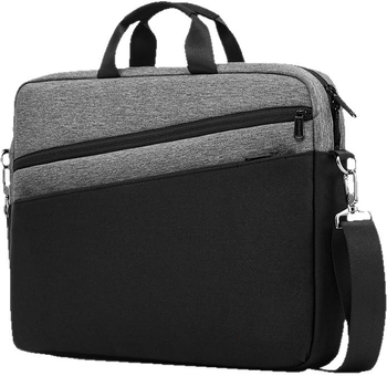 Ekstra plona nešiojamojo kompiuterio krepšys verslo kelionėms su vandeniui atsparumu, dilimo atsparumu ir seismine apsauga; Oxford audinys; užtrauktuko atidarymas; minkšta rankena; vidinė monetų kišenė