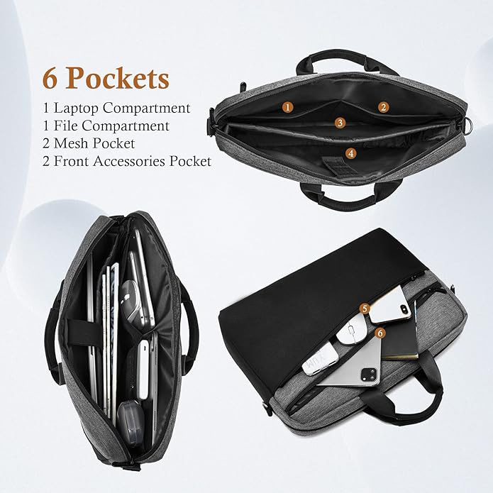 Ekstra plona nešiojamojo kompiuterio krepšys verslo kelionėms su vandeniui atsparumu, dilimo atsparumu ir seismine apsauga; Oxford audinys; užtrauktuko atidarymas; minkšta rankena; vidinė monetų kišenė