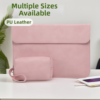 Pouzdro na MacBook z PU kože, vodotesné, odolné voči opotrebeniu, proti krádeži, PU podšívka (Jar 2023 • Značka: Yali)