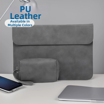 Pouzdro na MacBook z PU kože, vodotesné, odolné voči opotrebeniu, proti krádeži, PU podšívka (Jar 2023 • Značka: Yali)