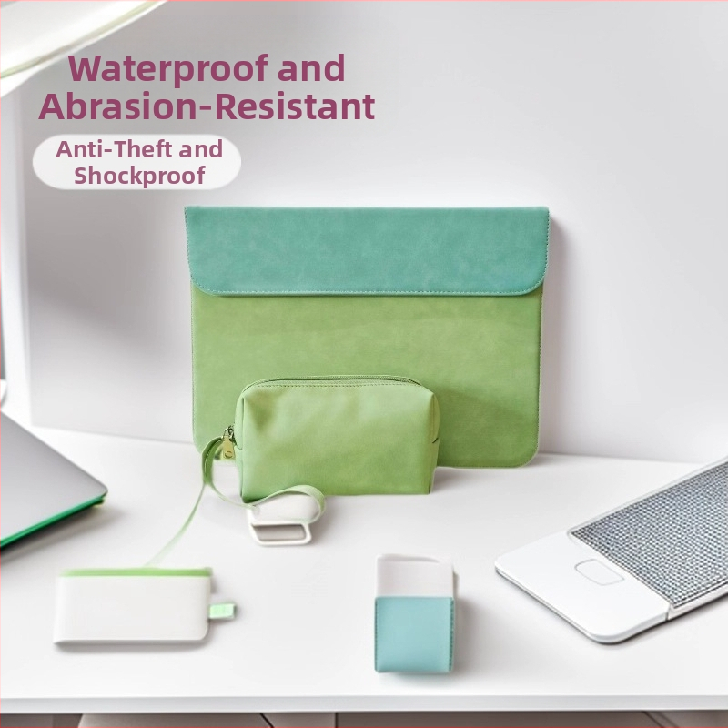 Pouzdro na MacBook z PU kože, vodotesné, odolné voči opotrebeniu, proti krádeži, PU podšívka (Jar 2023 • Značka: Yali)