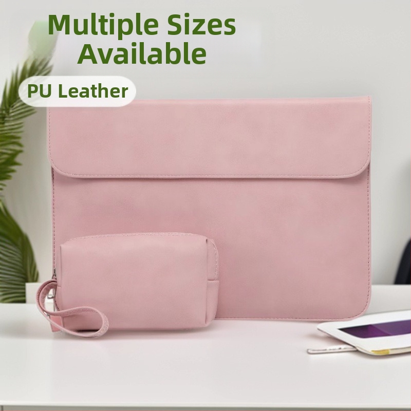 Pouzdro na MacBook z PU kože, vodotesné, odolné voči opotrebeniu, proti krádeži, PU podšívka (Jar 2023 • Značka: Yali)