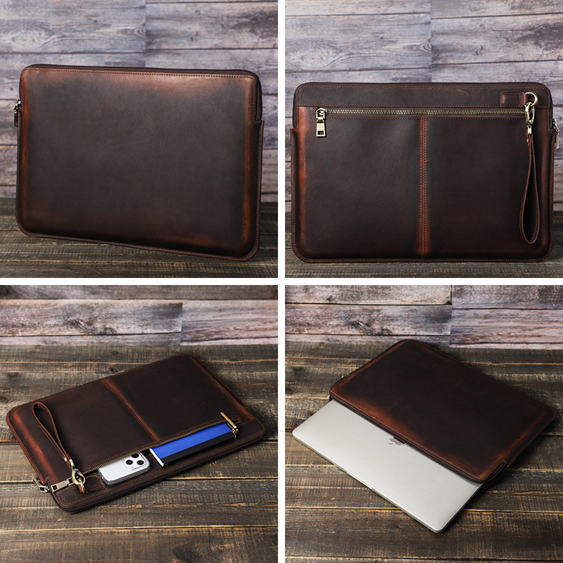 CONTACTS FAMILY Husă din piele pentru MacBook Pro 15 – Geantă pentru laptop