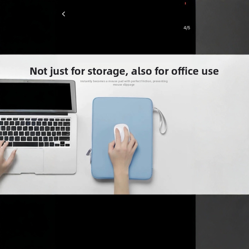 PU ādas sajūtas portatīvajam datoram – triecienizturīgs, nodilumizturīgs, viegls dizains, poliestera oderes, pilsētas minimālisma stils