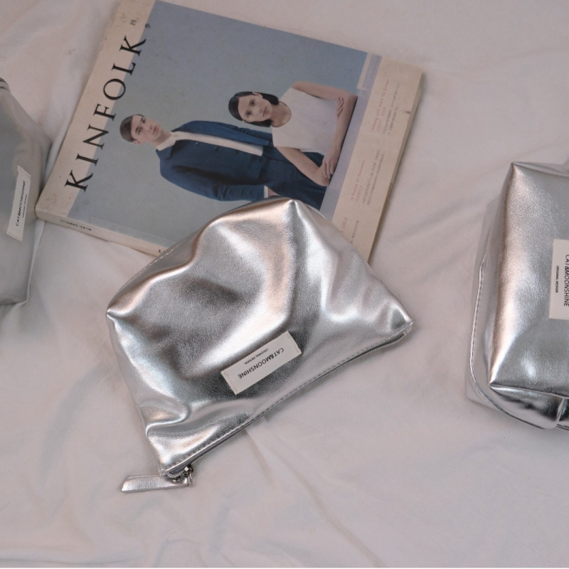 Torbica za šminku PU - Minimalistički stil, diskretan luksuz; vodootporna; proširivi kapacitet; unisex; zatvarač (PU; vodootporna; proširivi kapacitet; unisex; zatvarač)