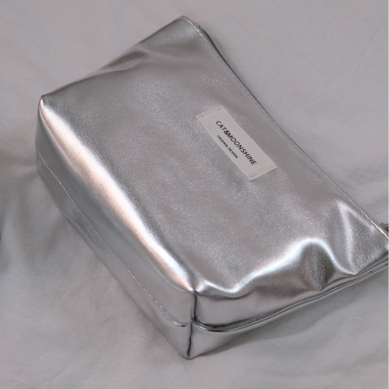 Torbica za šminku PU - Minimalistički stil, diskretan luksuz; vodootporna; proširivi kapacitet; unisex; zatvarač (PU; vodootporna; proširivi kapacitet; unisex; zatvarač)