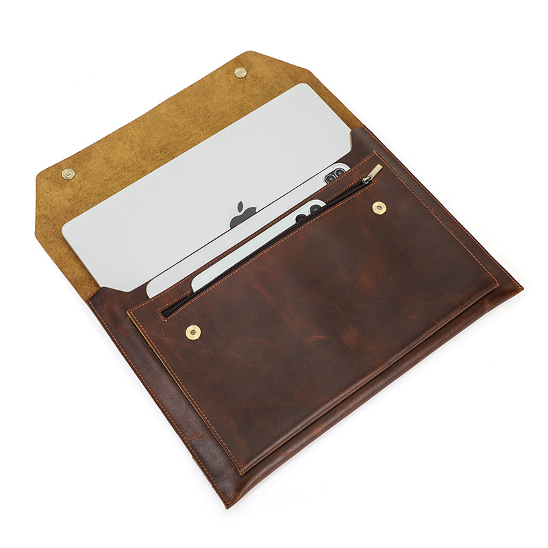 Чанта за лаптоп от естествена кожа за MacBook Pro