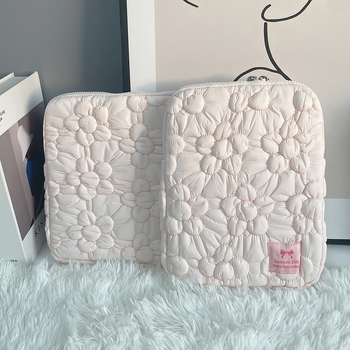 Tahvelarvuti kott lille tikandiga, polüester, naiste disain, talv 2024