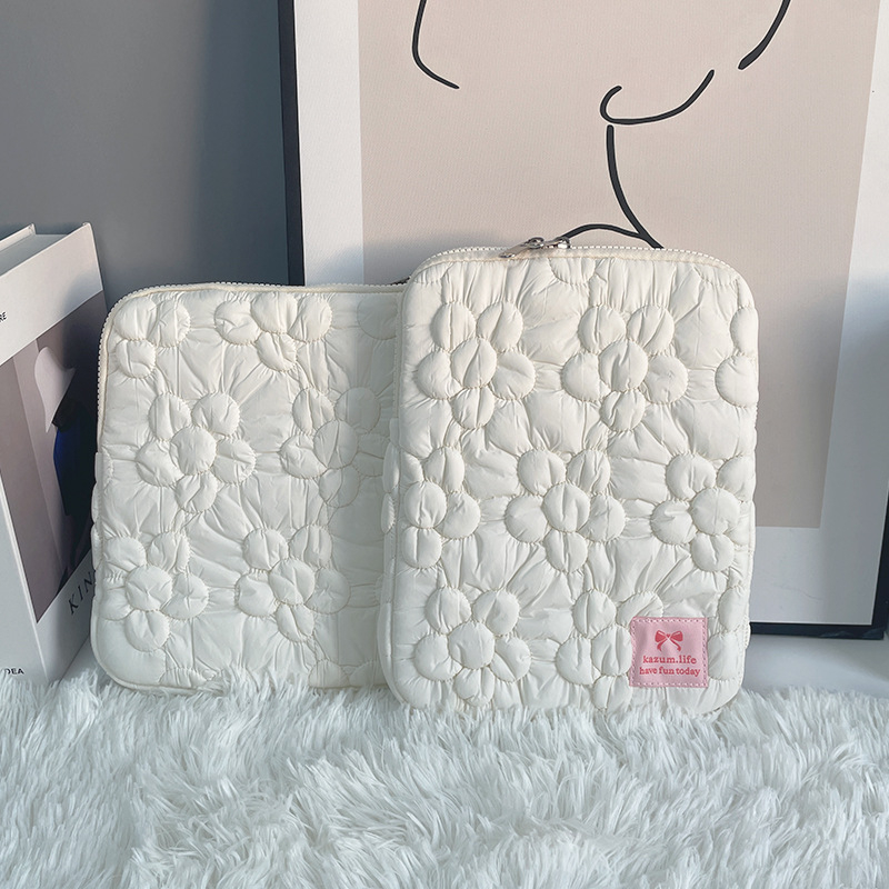 Tahvelarvuti kott lille tikandiga, polüester, naiste disain, talv 2024
