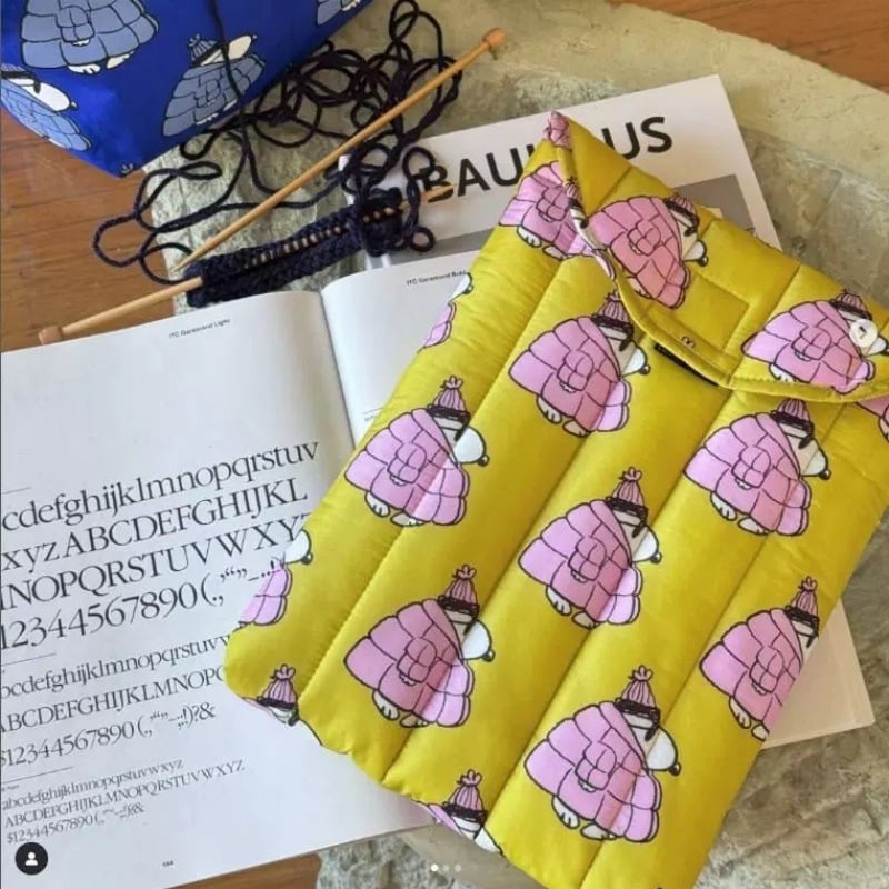 Torba za tablet s ultrafinim vlaknom, višenamjenska, crtani stil