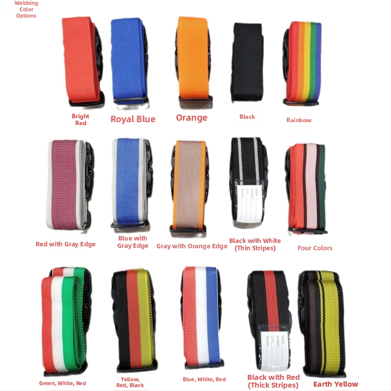 Bretea pentru bagaje Changhao – polipropilenă, nivel de securitate 1, stil de călătorie în timpul liber, model dungat