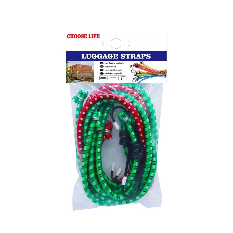 Ελαστικοί ιμάντες πρόσδεσης φορτίου | Παχύ λαστιχένιο καλώδιο | Μεταφορική ικανότητα 10 kg | Για εξοπλισμό ποδηλάτων και χώρο αποσκευών ηλεκτρικών οχημάτων