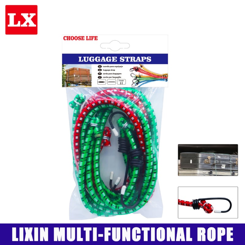 Ελαστικοί ιμάντες πρόσδεσης φορτίου | Παχύ λαστιχένιο καλώδιο | Μεταφορική ικανότητα 10 kg | Για εξοπλισμό ποδηλάτων και χώρο αποσκευών ηλεκτρικών οχημάτων