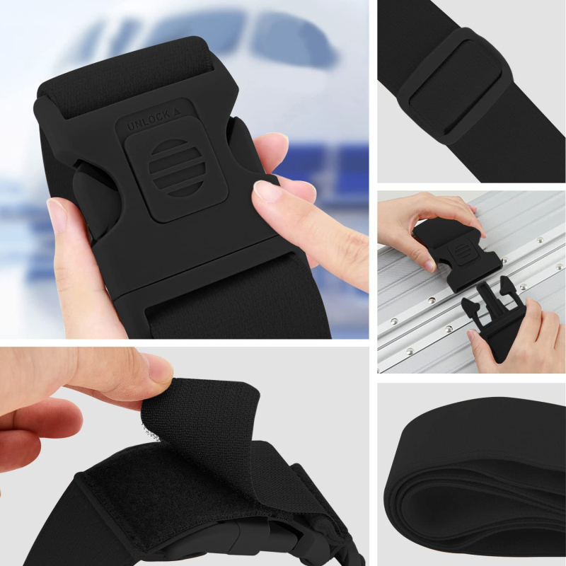 Set de curele din nailon pentru bagaje, ZINZ – pentru întărirea bagajelor de cală, accesorii pentru bagaje, iarnă 2024, stil Business Elite