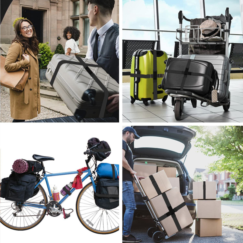 Set de curele din nailon pentru bagaje, ZINZ – pentru întărirea bagajelor de cală, accesorii pentru bagaje, iarnă 2024, stil Business Elite