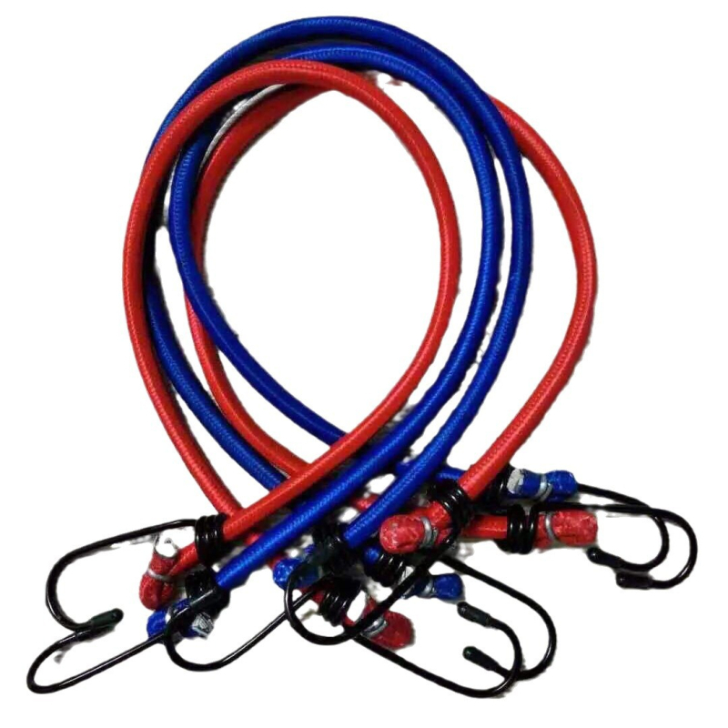 Υπερελαστικό λουρί αποσκευών με γάντζους και καραμπίνερ, σκοινί λατέξ για ποδήλατα, μεταφορική ικανότητα 10, προέλευση Shandong Laizhou, Κίνα, κωδικός προϊόντος 77-1