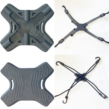 Dingji ιμάντας αποσκευών με ελαστικό σκοινί και γάντζο – λατέξ καουτσούκ, φορτίο 80 kg, προσαρμόσιμος