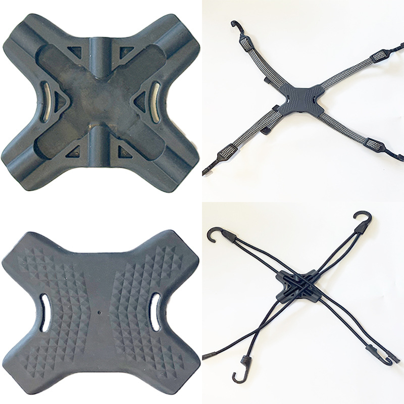 Dingji ιμάντας αποσκευών με ελαστικό σκοινί και γάντζο – λατέξ καουτσούκ, φορτίο 80 kg, προσαρμόσιμος