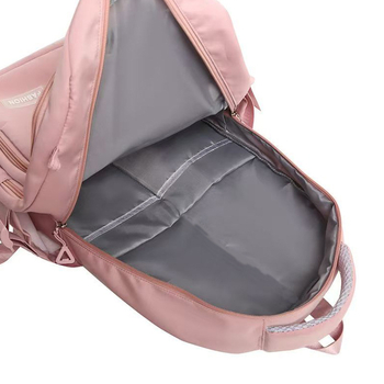 Unisex nylon ruksak za školu, velika kapaciteta 20–35L, 15-inčni laptop, kaiševi s zračnim jastučićima, jednobojni uzorak
