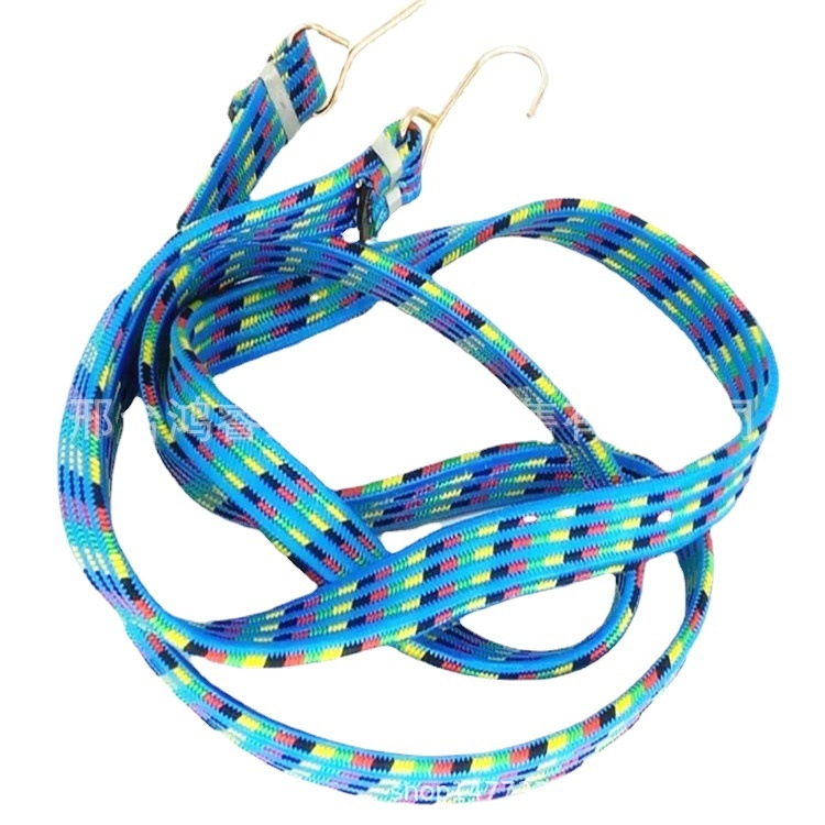 Elastinė rišimo juosta su kabliu — medžiagos: gumos plokštė, gumos siūlai, polipropilenas siūlai; nominali apkrova: 50; paviršiaus apdorojimas: polipropileno siūlas; pritaikymas prieinamas