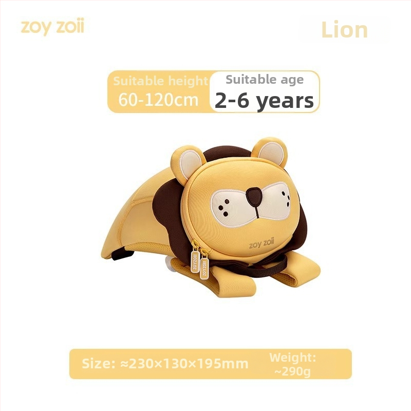 Rucsac pentru copii Zoyzoii cu lesă - Unisex, Ultra-ușor, poliester, pentru educație școlară, Clasă mică