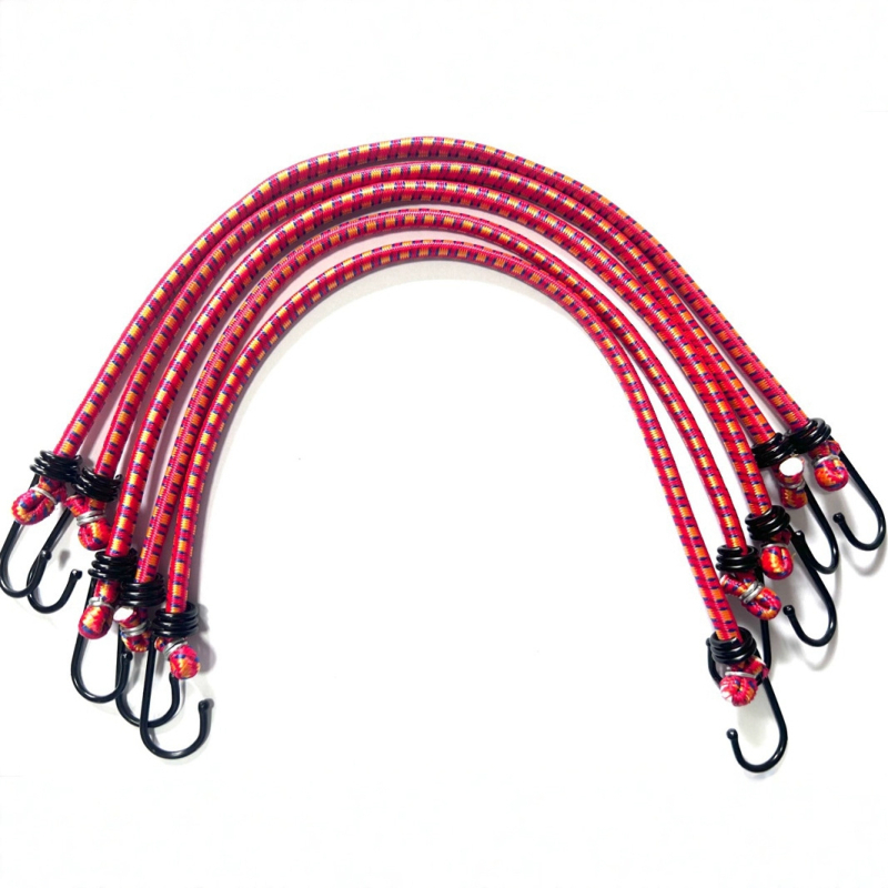 Ελαστικό κορδόνι με μεταλλικούς γάντζους, πολυπροπυλένιο πυρήνας, φορτίο έως 15 kg, μάρκα MR, προσαρμογή κατά παραγγελία