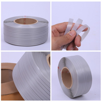 PP iepakošanas lente mašīnām, divpusēja, 0,6 mm biezums, 20 kg vilces spēks, 10 kg svars