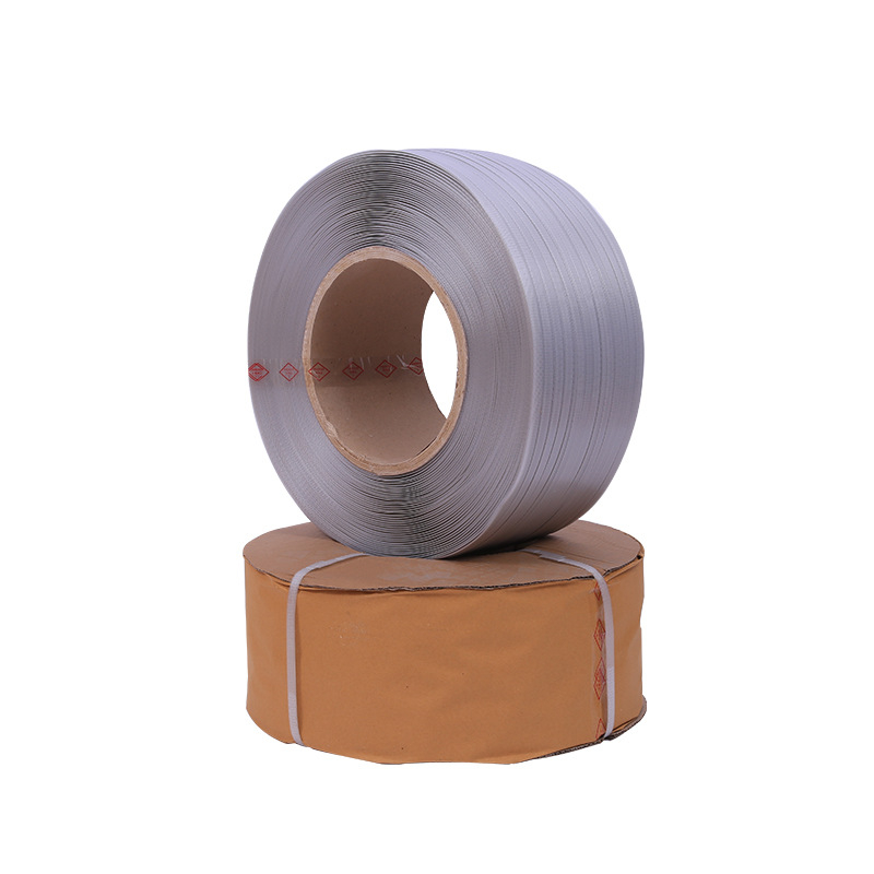 PP iepakošanas lente mašīnām, divpusēja, 0,6 mm biezums, 20 kg vilces spēks, 10 kg svars