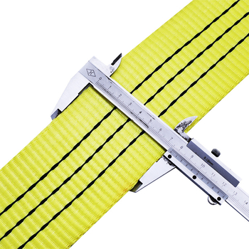 Poliesterio įtempimo juosta su dvigubu kabliu ir ratchet įtempikliu, atspari dilimui, plokšti diržai