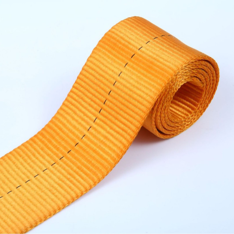 Poliesterio įtempimo juosta su dvigubu kabliu ir ratchet įtempikliu, atspari dilimui, plokšti diržai