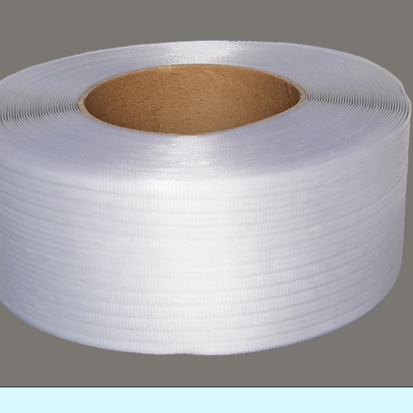 PP iepakošanas lenta iekārtām, automātiska/dal automatizēta darbība, karstā kušanas tips, biezums 0.7 mm, vilkmes stiprums 120 kg, svars 10