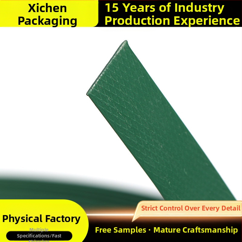 Mašīnām paredzēta augstas izturības PET poliestera lente kartonu, koksnei un papīram rūpniecībai; izturība 500 kg; ruļļa ārējais diametrs 600 mm; iekšējais diametrs 406 mm; ruļļa masa 20/50 kg