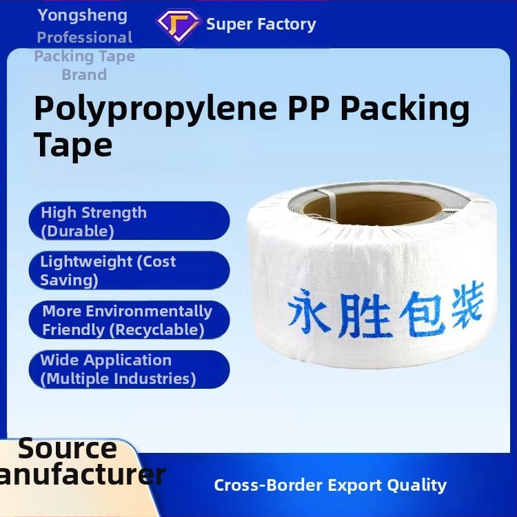 Mašīnu iepakošanas lente Yongsheng, biezums 0.8 mm, izturība pie vilkšanas 50 kg, svars 10 kg
