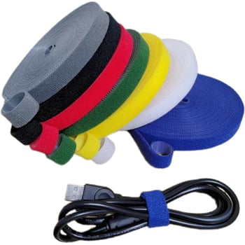 Peng Xin / PENGXIN Back-to-Back Velcro Straps, νάιλον και πολυεστέρας σε ανάμικτη ύλη, για τη διαχείριση καλωδίων: ακουστικά, καλώδια υπολογιστή και άλλα