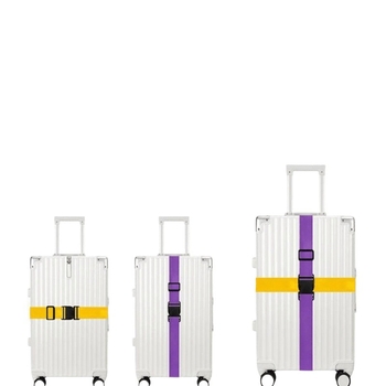 Utazási poggyász hevederek – Megerősített kereszt-záras heveder a kerekes táskákhoz (Anyag: Corduroy; Mintázat: See details; Funkció: Other)