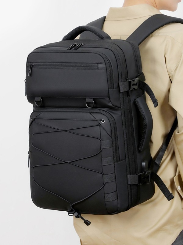 Uniszex iskolai hátizsák szabadidős utazásokhoz, 36–55 L, 16-inch laptop számára, kopásálló, görbült vállpántok