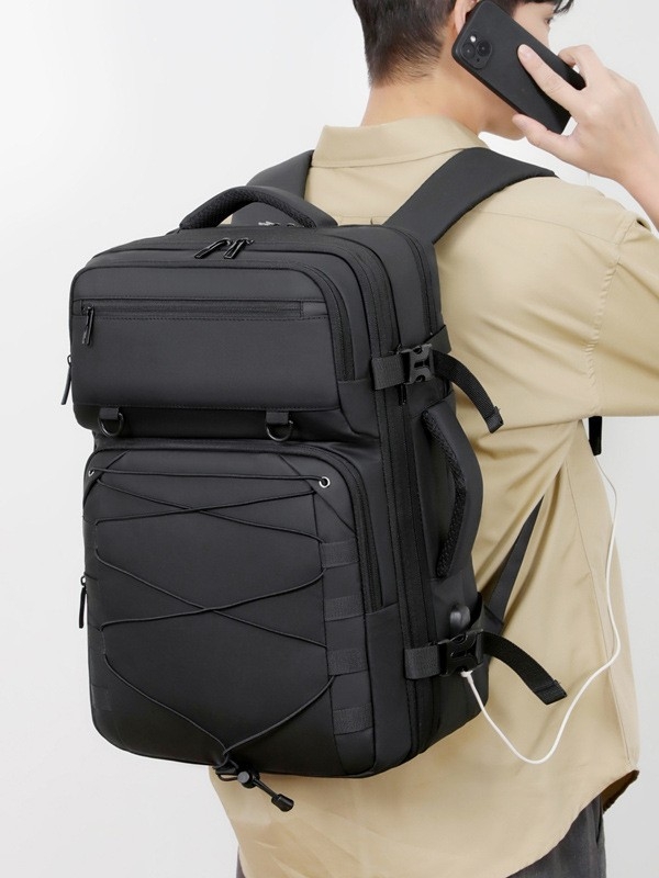 Uniszex iskolai hátizsák szabadidős utazásokhoz, 36–55 L, 16-inch laptop számára, kopásálló, görbült vállpántok