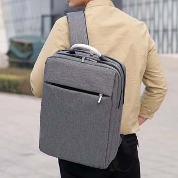 Unisex ruksak za prijenosno računalo za poslovna putovanja (poliesterska tkanina; stane 14-inčni laptop; kapacitet ispod 20 L; remen s jastukom zraka)