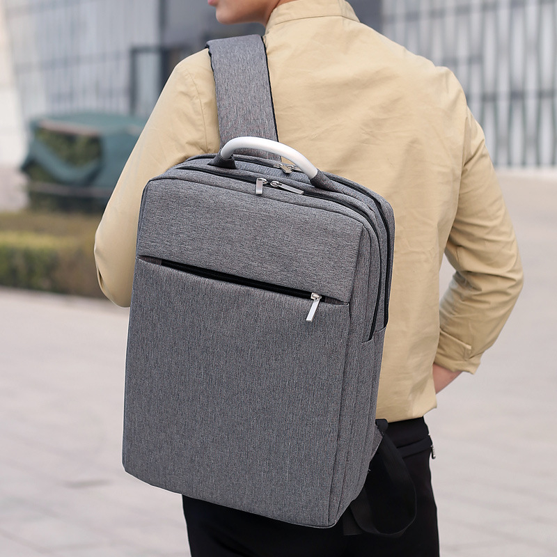 Unisex ruksak za prijenosno računalo za poslovna putovanja (poliesterska tkanina; stane 14-inčni laptop; kapacitet ispod 20 L; remen s jastukom zraka)