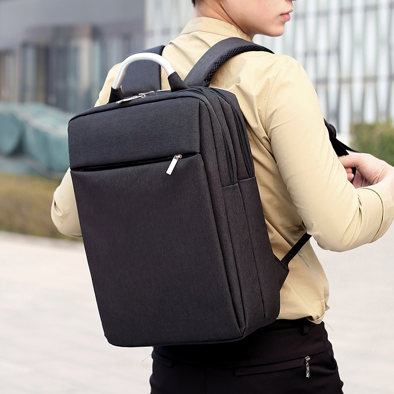Unisex ruksak za prijenosno računalo za poslovna putovanja (poliesterska tkanina; stane 14-inčni laptop; kapacitet ispod 20 L; remen s jastukom zraka)