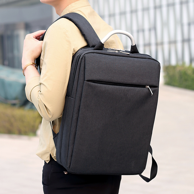 Unisex ruksak za prijenosno računalo za poslovna putovanja (poliesterska tkanina; stane 14-inčni laptop; kapacitet ispod 20 L; remen s jastukom zraka)